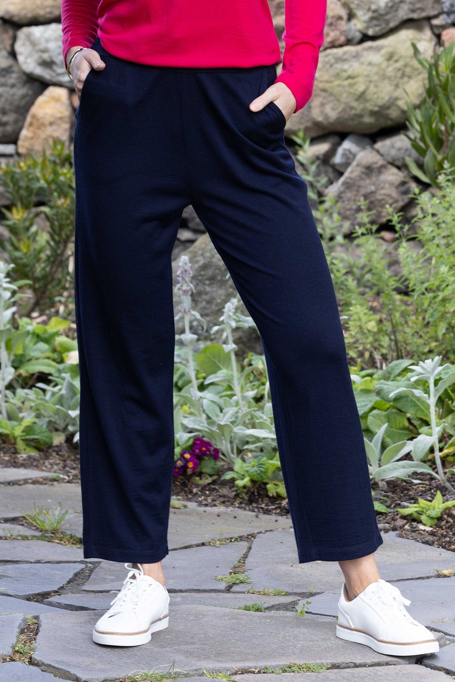 Merino Pull On Culotte Ink Pants Just Looking Vassalli W23 SALE 25