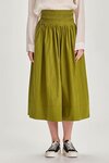 Eden Pintuck Skirt (Moss)