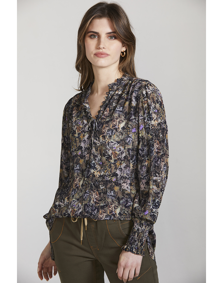 Harvest Shirt (Khaki) - Tops : Just Looking - Lania W23 SALE 25%