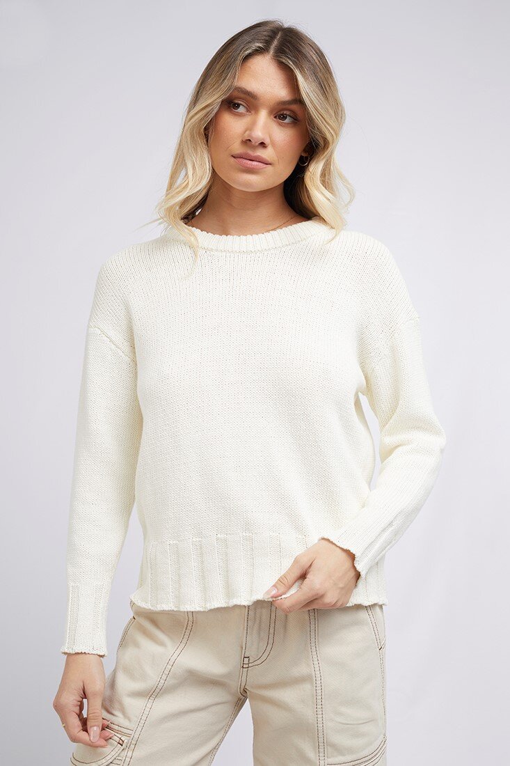 Bonnie Knit Crew (Vintage White) - Labels-All about Eve : Just Looking ...