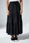 Cannes Tiered Skirt (Black)