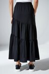 Cannes Tiered Skirt (Black)