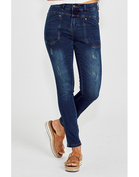 Pinner (Distressed Denim)