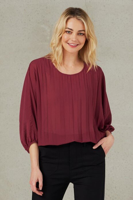 Aura Top (Plum) - Tops : Just Looking - Et Alia W23 SALE 25%