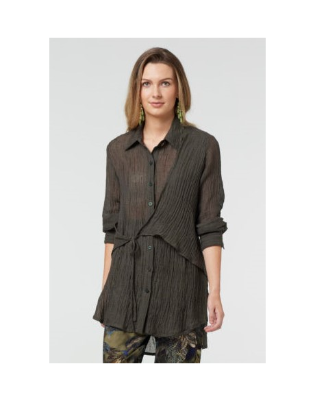 Byron Wrap Shirt (Khaki)