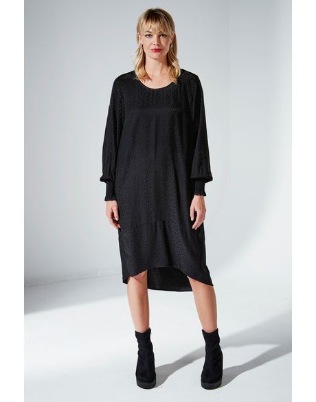 Reze Textured Dress (Black)