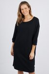 Carolina Fleece Dress (Black)