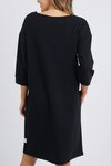 Carolina Fleece Dress (Black)