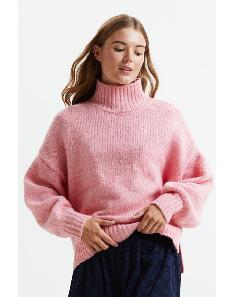 Millie Knit (Pink) - Knitwear : Just Looking - Lollys Laundry W23 SALE 25%