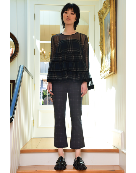 The Full Ponti Trouser (Black Check)