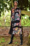 Pearls Of Wonder Dress (Dark Floral)