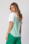 Lilly Stripe Tee (Green Stripe)