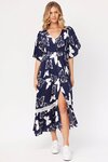 Jolander Dress (Navy Butterfly)