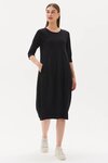 Diagonal Seam Dress (Black)