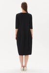 Diagonal Seam Dress (Black)