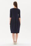 Diagonal Seam Dress (Dark Navy)