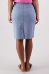 Denim Skirt With Back Vent (Denim Check)