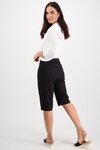 Poplin Straight Leg Short (Black)