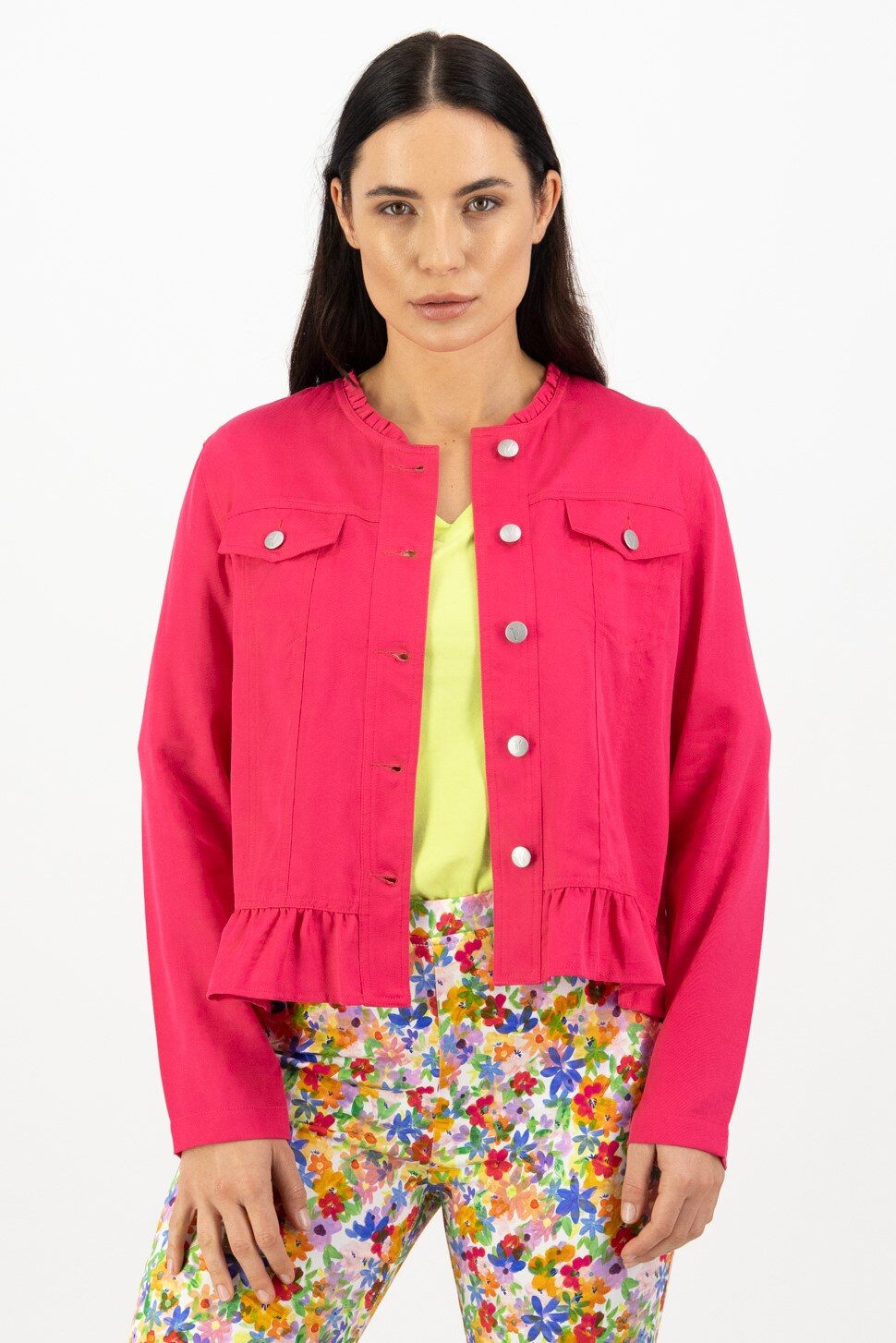 Cerise clearance cropped jacket