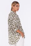 Defiant Shirt (White/Fern Leopard Print)