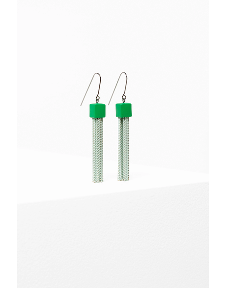 Taz Earrings (Aloe Green)