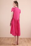 Dress - Curved Empire Line (Fuchsia)