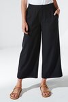 Noble Wide Leg Capri (Black)