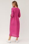 Josie Linen Dress (Cerise)