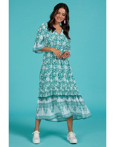 Henna Midi Dress (Ivy Multi)