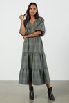 Braxton Dress (Olive Plaid)