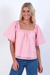 Parade Top (Pink Check)