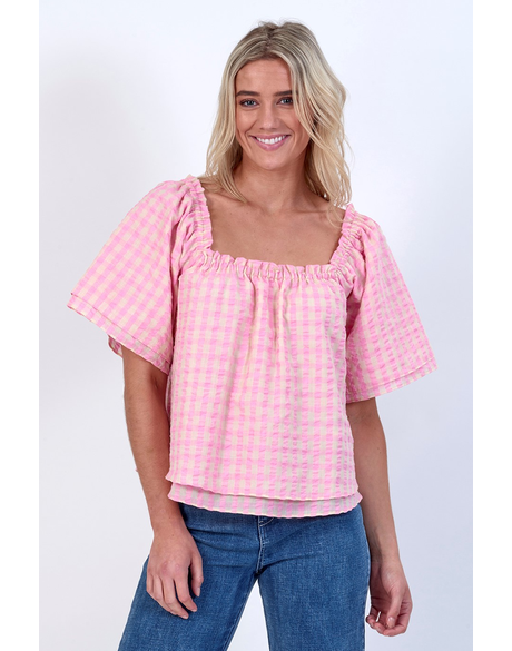 Parade Top (Pink Check)