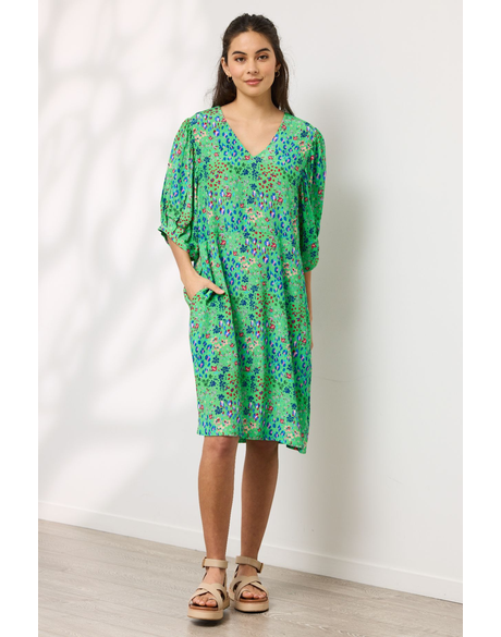 Melody Dress - Printed (Apple Blosson Print)