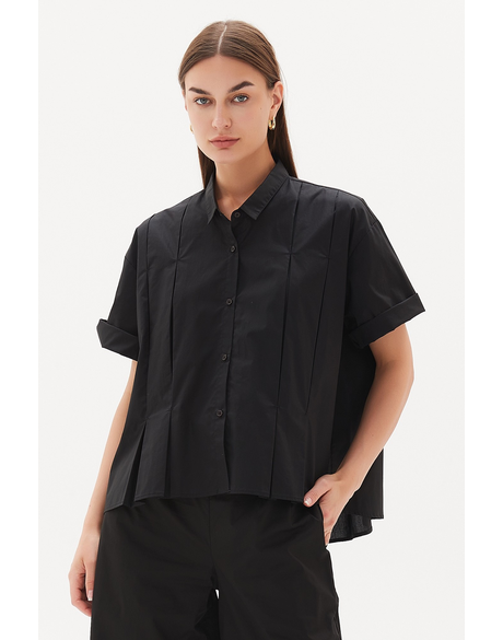 Inverted Pleat Detail Shirt 