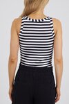 Ruth Tank (Black/White Stripe)