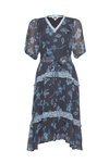 Shibori Dress (Indigo Multi)