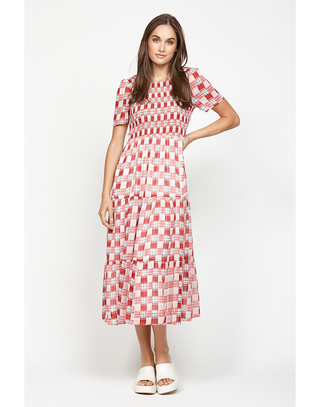 Off Shore Dress (Red) - Dresses : Just Looking - Ketz-Ke