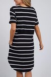 Bay Stripe Dress (Black/White Stripe)