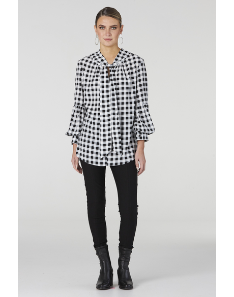 Ginza Gingham Blouse