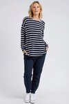 Tully Stripe LS Tee (Dark Sapphire/White Stripe)