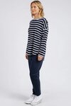 Tully Stripe LS Tee (Dark Sapphire/White Stripe)