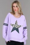 Ginger Leopard Slice Star Sweater