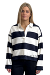 Australian Cotton Stripe Long Sleeve Rugby Top 