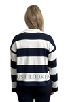 Australian Cotton Stripe Long Sleeve Rugby Top 