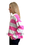 Australian Cotton Stripe Long Sleeve Rugby Top 