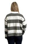 Australian Cotton Stripe Long Sleeve Rugby Top 