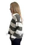 Australian Cotton Stripe Long Sleeve Rugby Top 