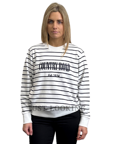 Verified Australian Cotton Stripe Heritage Sweat