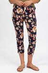 Printed Skinny Leg 7/8 Length Lightweight Pull On 