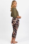 Printed Skinny Leg 7/8 Length Lightweight Pull On 